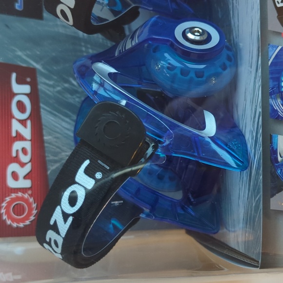 NWT Razor Jetts DLX Heel Wheels Blue - Picture 12 of 13